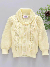 Little Angels Whimsy Weaves Knit Cardigan Cardigan Whimsy Weaves Knit Cardigan 6-12 M / cream / Baby Wool